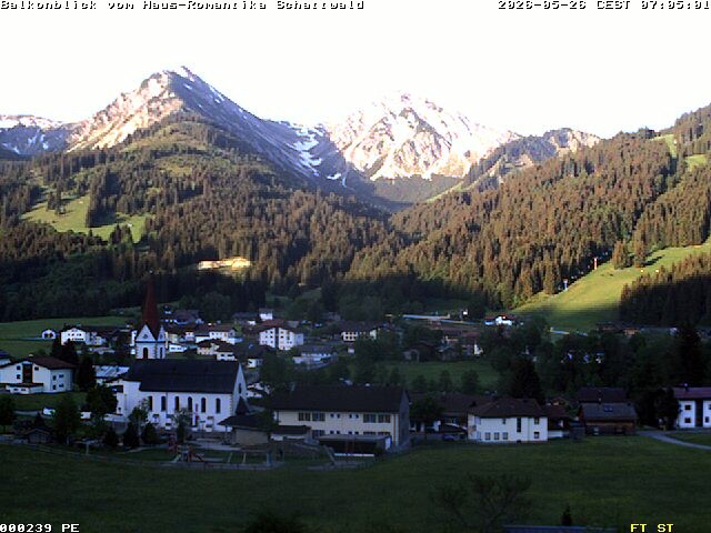 Archived image Webcam Schattwald: Vacation rental Haus Romantika