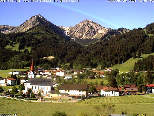 Archiv Foto Webcam Schattwald: Haus Romantika