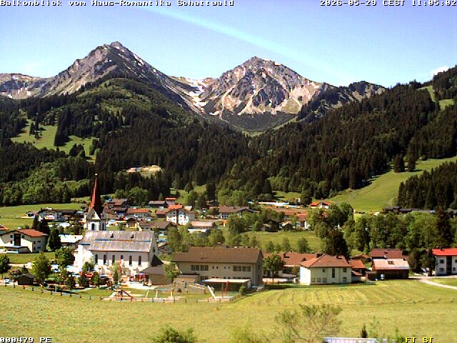 Archiv Foto Webcam Schattwald: Haus Romantika