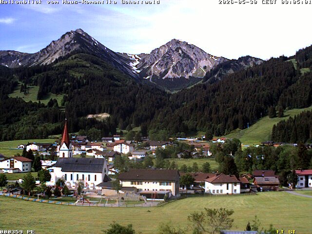 Archiv Foto Webcam Schattwald: Haus Romantika