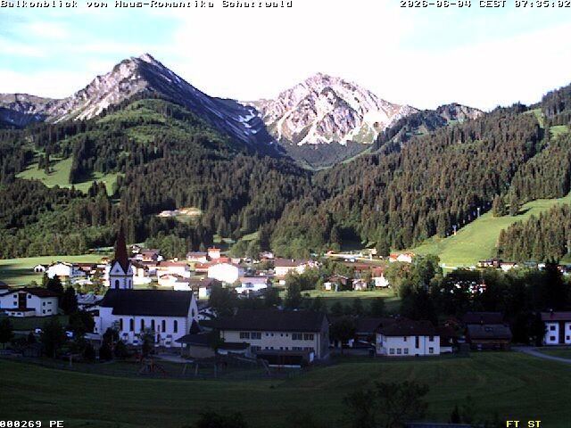 Archiv Foto Webcam Schattwald: Haus Romantika
