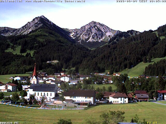 Archiv Foto Webcam Schattwald: Haus Romantika