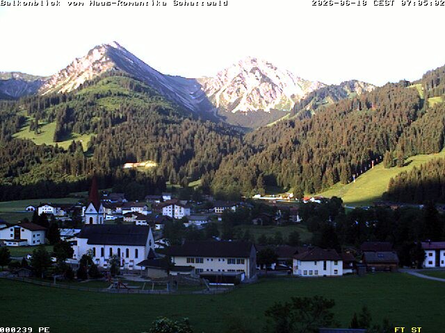 Archiv Foto Webcam Schattwald: Haus Romantika