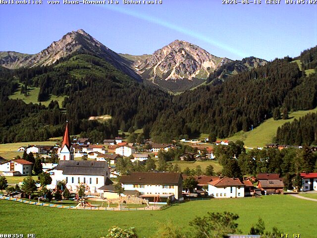 Archiv Foto Webcam Schattwald: Haus Romantika