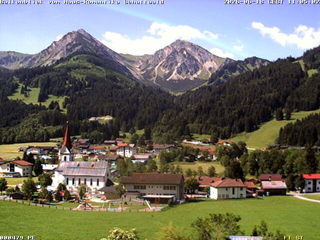 Archiv Foto Webcam Schattwald: Haus Romantika