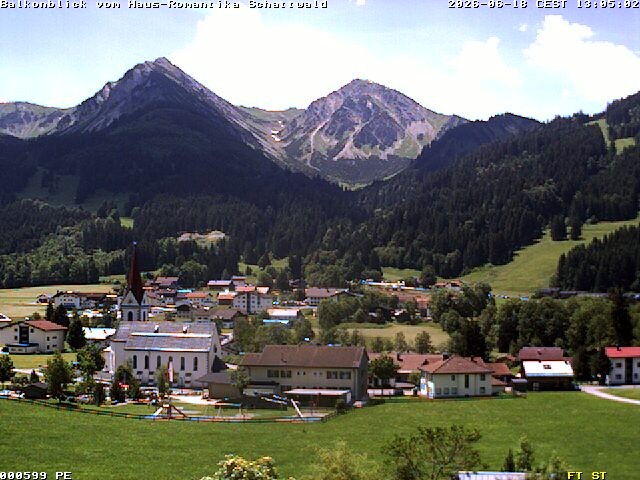 Archiv Foto Webcam Schattwald: Haus Romantika
