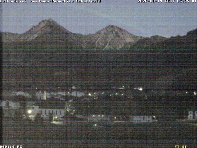 Archived image Webcam Schattwald: Vacation rental Haus Romantika