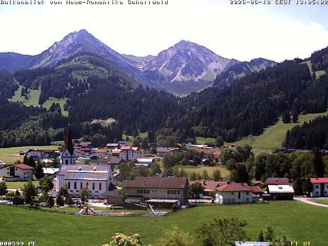 Archived image Webcam Schattwald: Vacation rental Haus Romantika