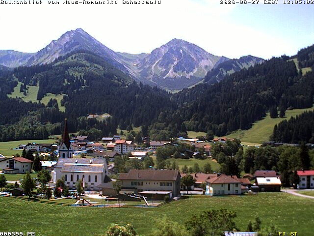 Archived image Webcam Schattwald: Vacation rental Haus Romantika