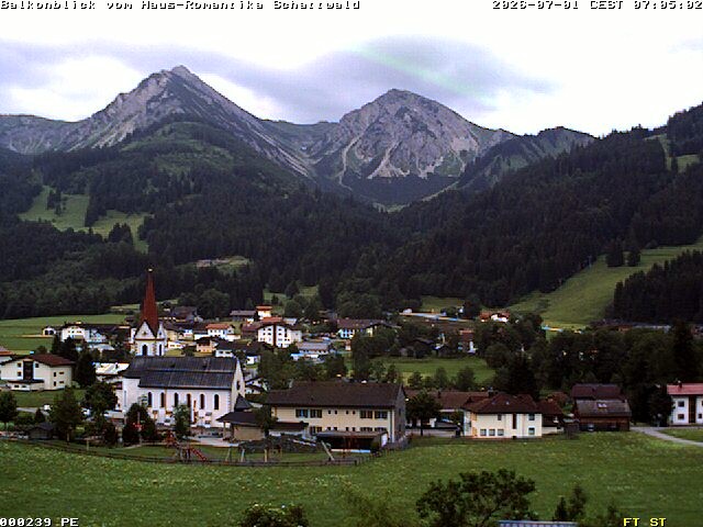 Archiv Foto Webcam Schattwald: Haus Romantika
