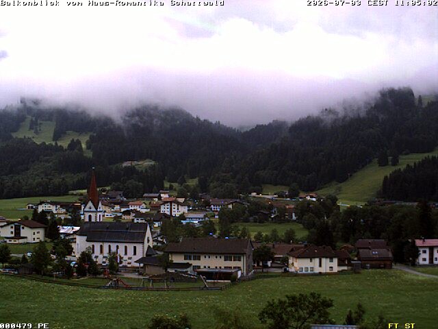 Archived image Webcam Schattwald: Vacation rental Haus Romantika