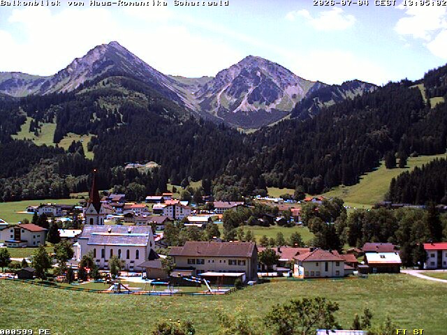Archived image Webcam Schattwald: Vacation rental Haus Romantika