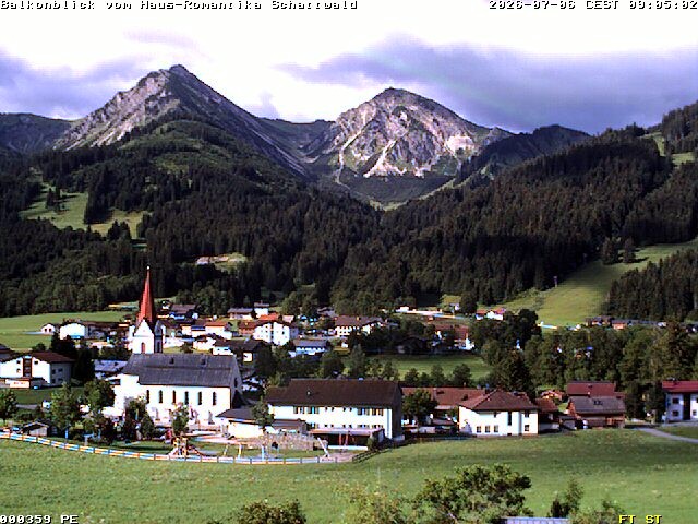 Archived image Webcam Schattwald: Vacation rental Haus Romantika