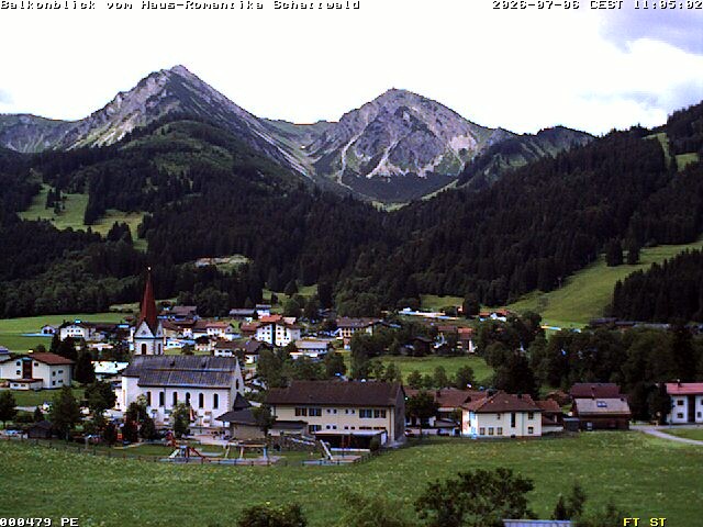 Archived image Webcam Schattwald: Vacation rental Haus Romantika
