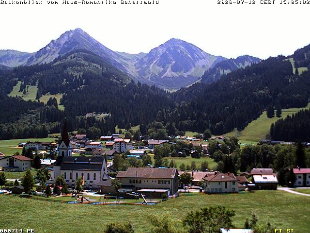 Archived image Webcam Schattwald: Vacation rental Haus Romantika
