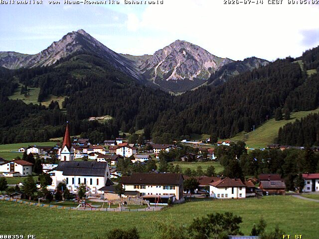 Archiv Foto Webcam Schattwald: Haus Romantika