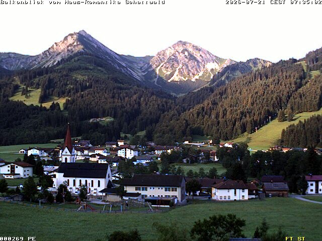 Archiv Foto Webcam Schattwald: Haus Romantika