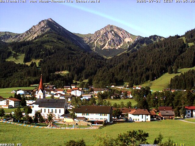 Archiv Foto Webcam Schattwald: Haus Romantika