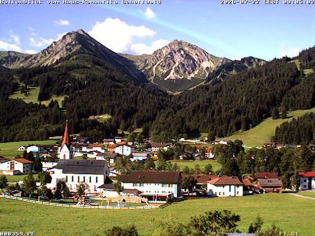 Archiv Foto Webcam Schattwald: Haus Romantika