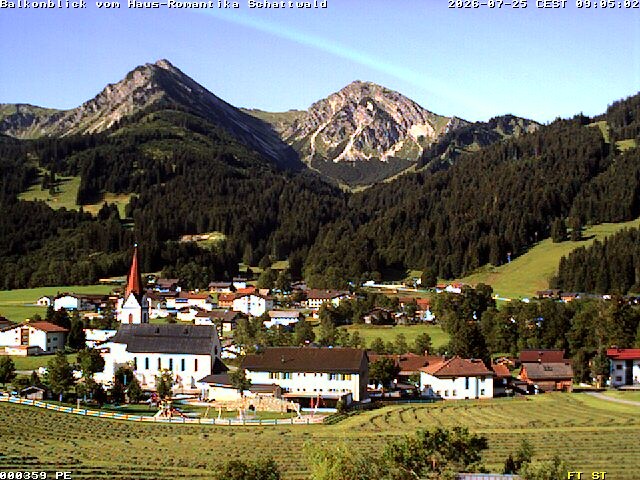 Archiv Foto Webcam Schattwald: Haus Romantika