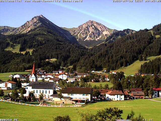 Archiv Foto Webcam Schattwald: Haus Romantika