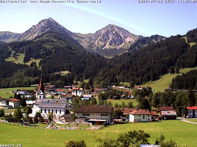 Archiv Foto Webcam Schattwald: Haus Romantika