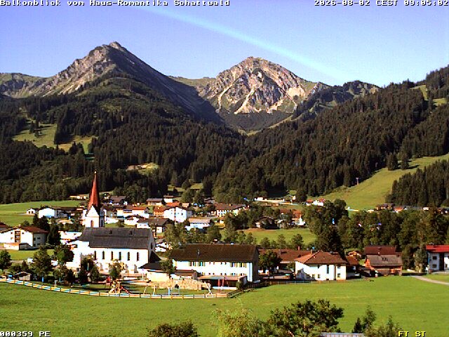 Archiv Foto Webcam Schattwald: Haus Romantika