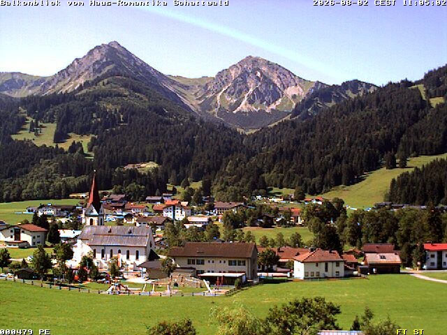 Archiv Foto Webcam Schattwald: Haus Romantika