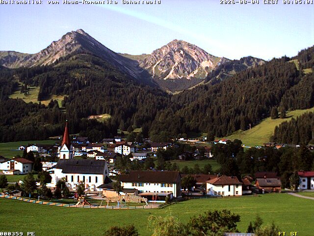 Archiv Foto Webcam Schattwald: Haus Romantika