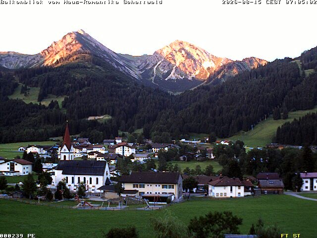 Archiv Foto Webcam Schattwald: Haus Romantika