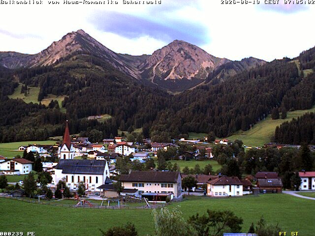 Archived image Webcam Schattwald: Vacation rental Haus Romantika