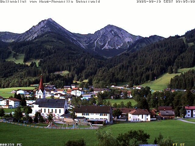 Archived image Webcam Schattwald: Vacation rental Haus Romantika