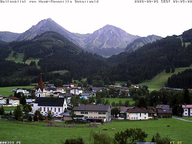 Archived image Webcam Schattwald: Vacation rental Haus Romantika
