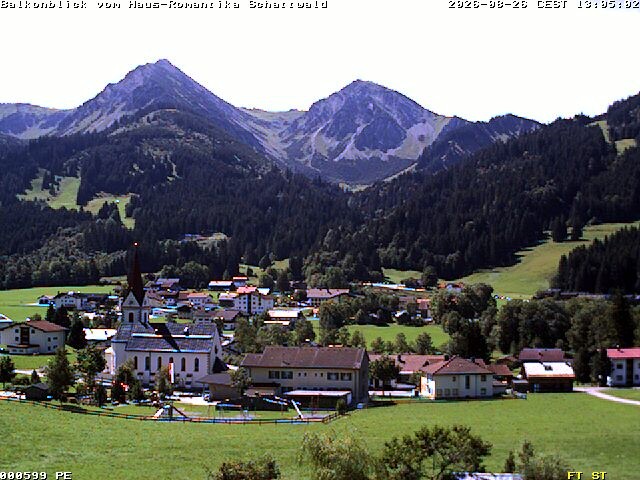 Archived image Webcam Schattwald: Vacation rental Haus Romantika