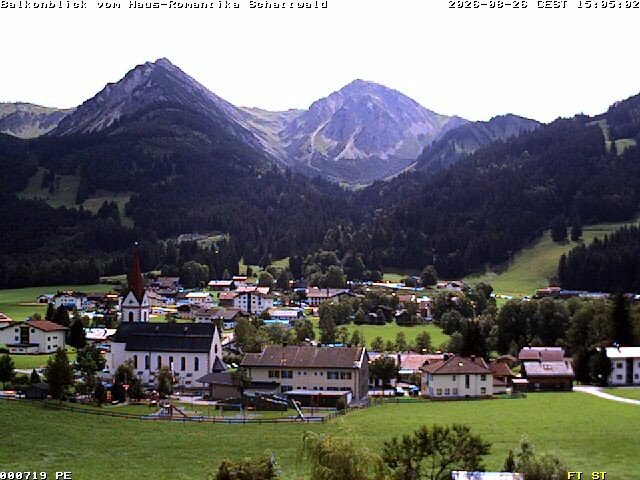 Archived image Webcam Schattwald: Vacation rental Haus Romantika