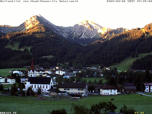 Archiv Foto Webcam Schattwald: Haus Romantika