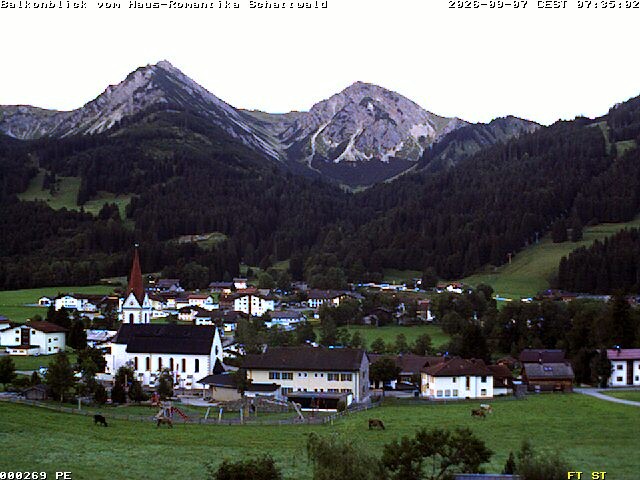 Archiv Foto Webcam Schattwald: Haus Romantika