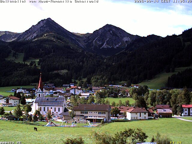 Archived image Webcam Schattwald: Vacation rental Haus Romantika