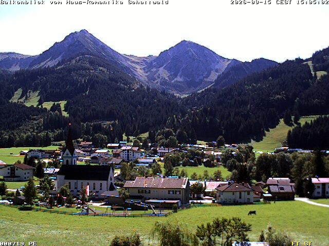 Archived image Webcam Schattwald: Vacation rental Haus Romantika