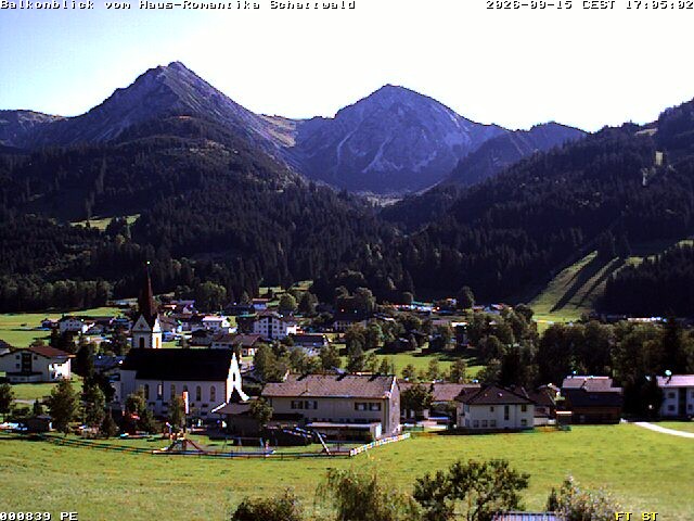 Archived image Webcam Schattwald: Vacation rental Haus Romantika
