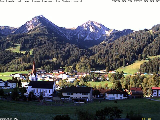 Archived image Webcam Schattwald: Vacation rental Haus Romantika
