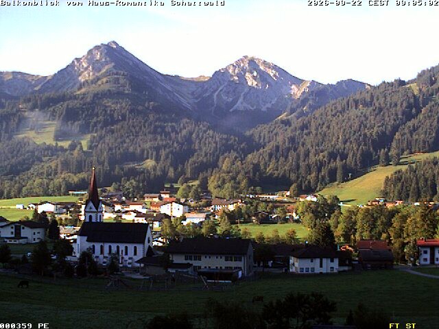 Archiv Foto Webcam Schattwald: Haus Romantika