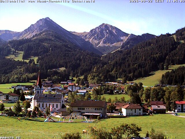 Archiv Foto Webcam Schattwald: Haus Romantika