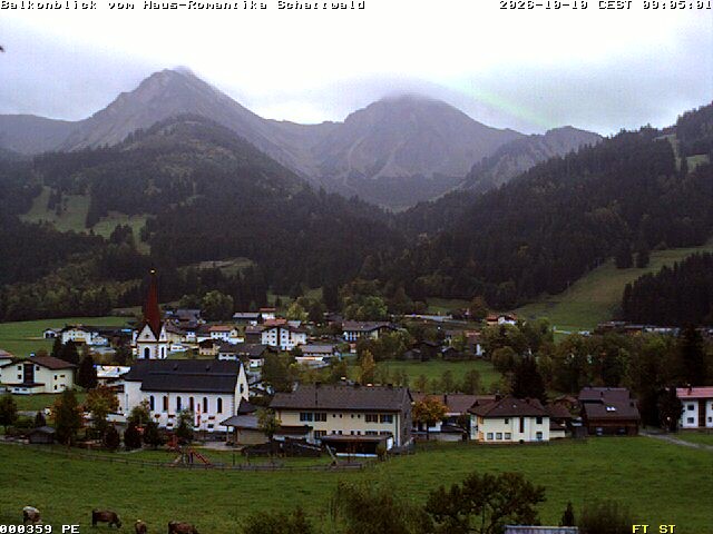 Archived image Webcam Schattwald: Vacation rental Haus Romantika