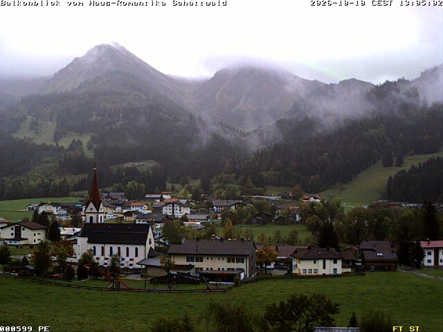 Archived image Webcam Schattwald: Vacation rental Haus Romantika