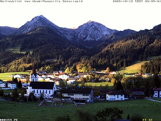 Archived image Webcam Schattwald: Vacation rental Haus Romantika