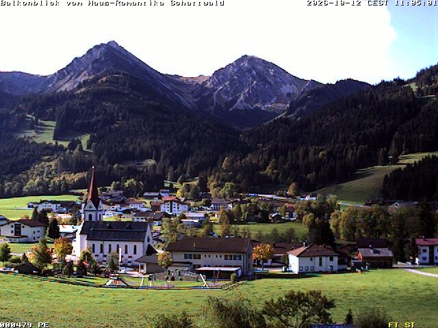 Archived image Webcam Schattwald: Vacation rental Haus Romantika