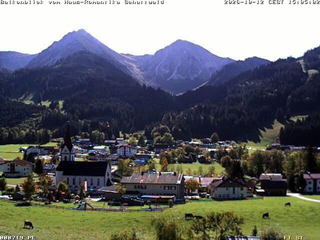 Archived image Webcam Schattwald: Vacation rental Haus Romantika