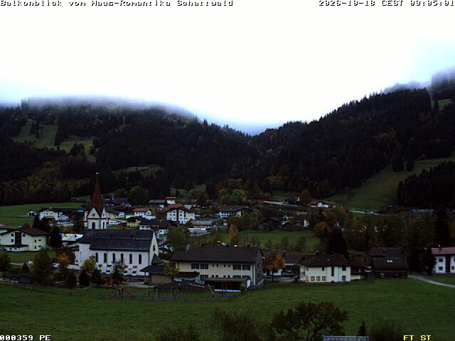 Archived image Webcam Schattwald: Vacation rental Haus Romantika