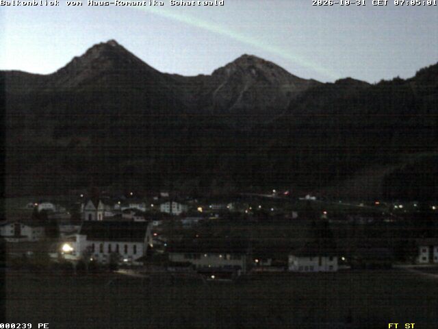 Archived image Webcam Schattwald: Vacation rental Haus Romantika